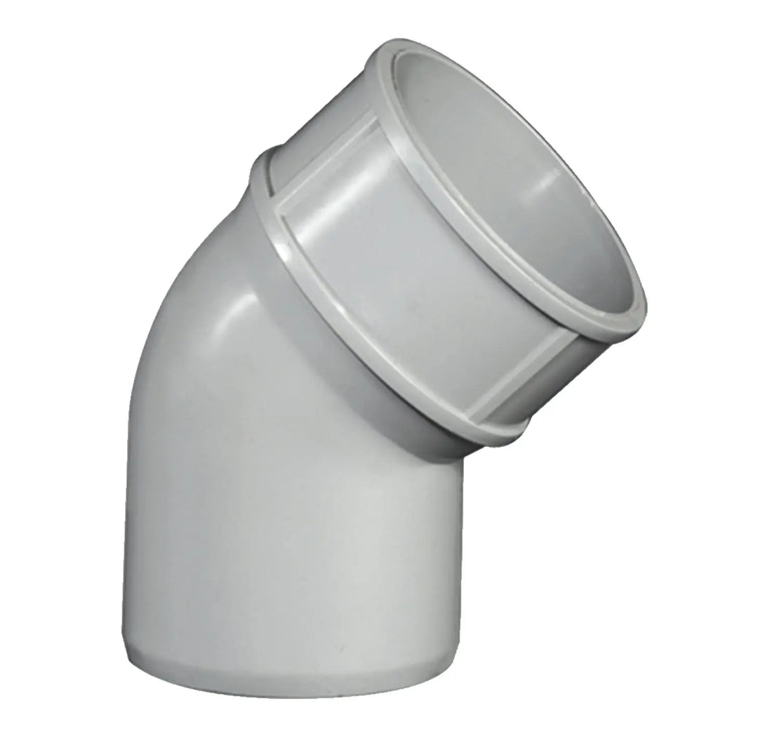 Pipe Wares Supreme PVC SWR Pipe Fitting Bend 45° - Pasted Type - Badari Hardware