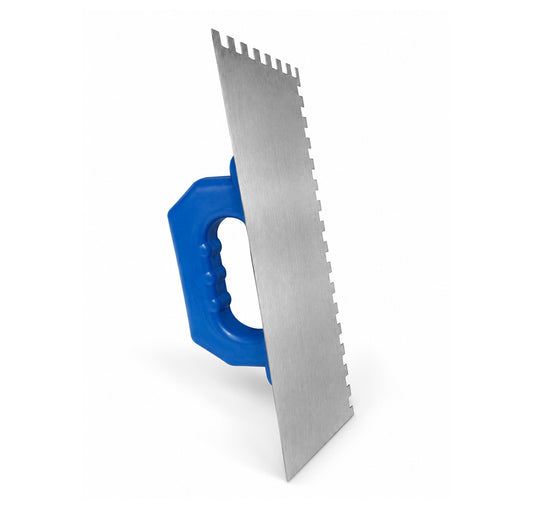 Surya Heavy Duty SS Notch Trowel for Tiling With Plastic Handle - 10 Inch