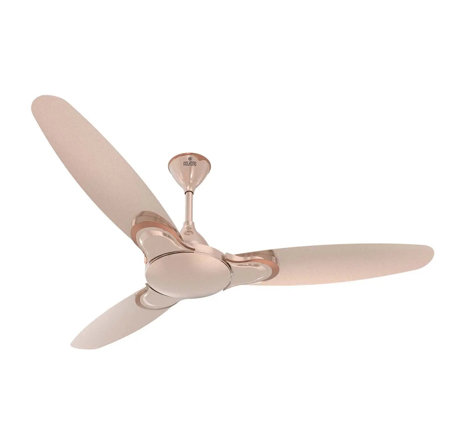Polycab Vital Petal Ceiling Fan Designer Series - 1200mm - Metallic Rose Gold