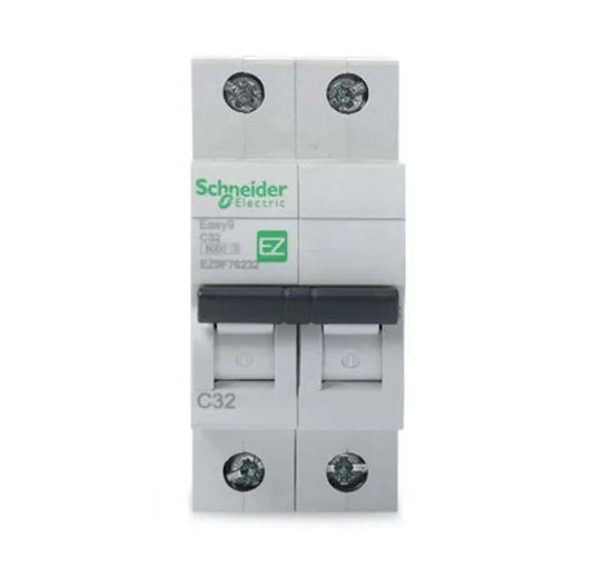 Schneider Electric Easy 9 Double Pole MCB - 6kA, Badari Hardwares